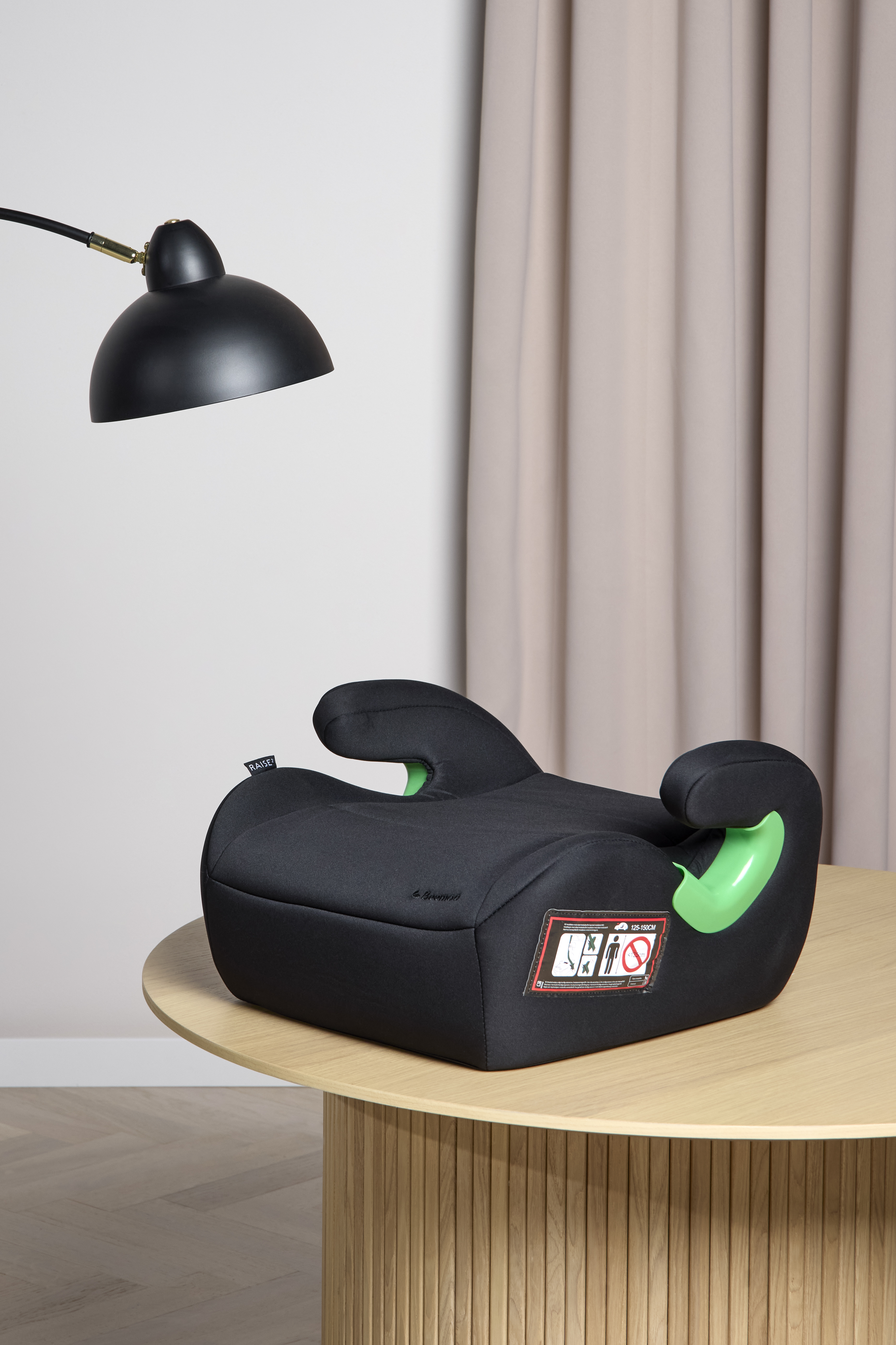 Beemoo Raise 2 i-Size Bälteskudde, Black Stone