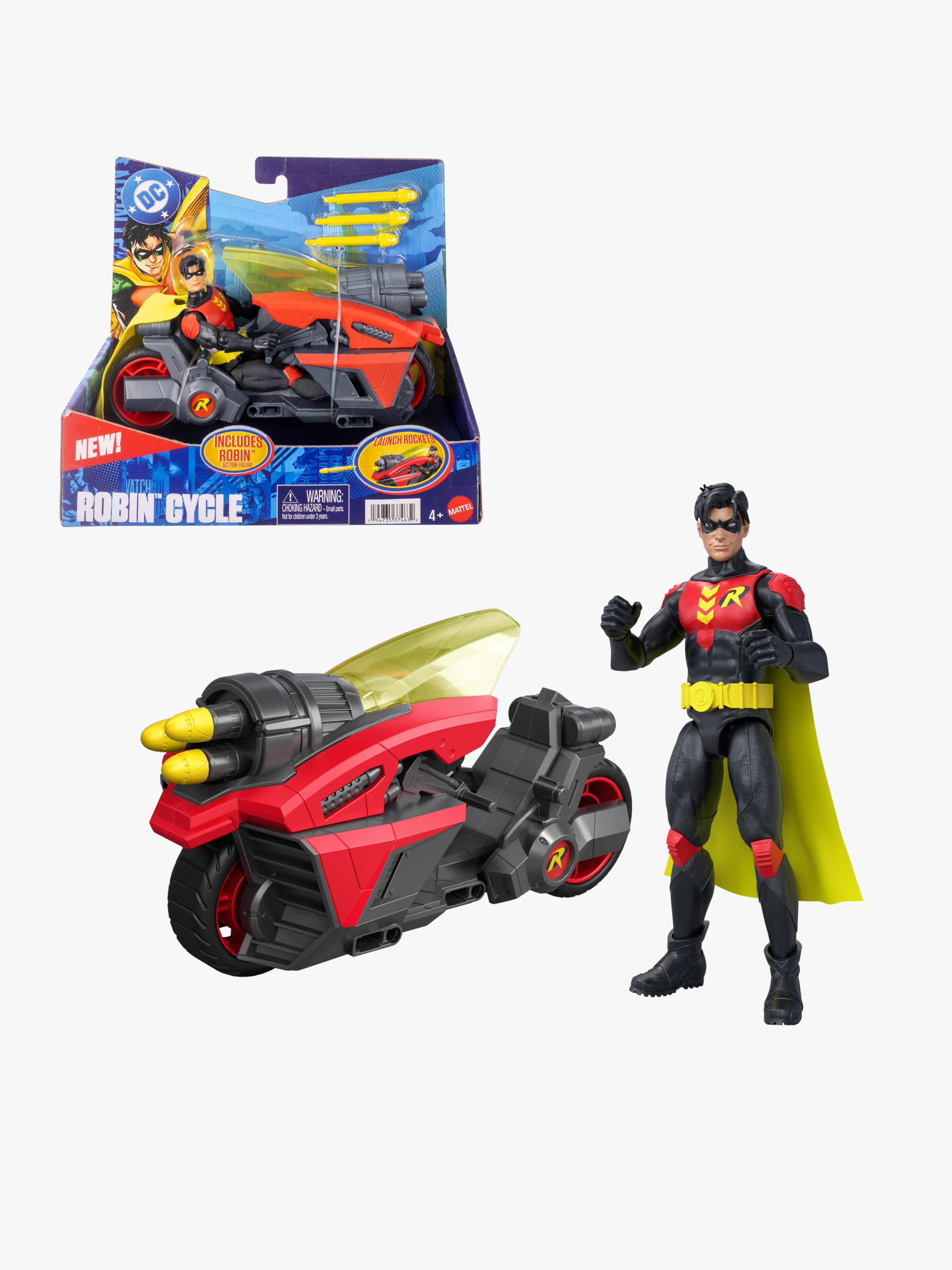 Batman Robin Actionfigur Med Fordon 15 cm