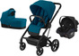 Cybex Balios S Lux Duovagn inkl. Axkid Modukid, River Blue/Black