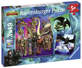 Ravensbuger Pussel How To Train Your Dragon 3x49 Bitar