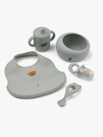 LIEWOOD Mileah Baby Matset 5 Delar, Dove blue