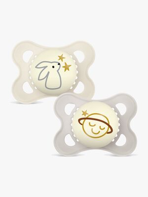 MAM Original Night Nappar Silikon 2-Pack 0-6m, Neutral
