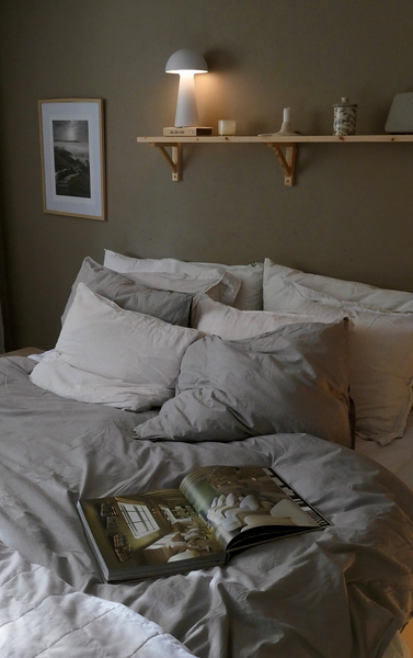 Star Trading Bordslampa Mushroom, Vit