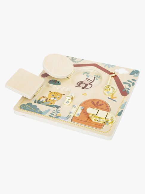 Small Foot Motorikbräda med Lås, Safari