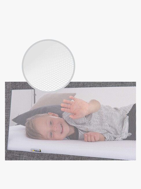 Hauck Sleep N Safe Plus XL Sängskydd, Melange Grey