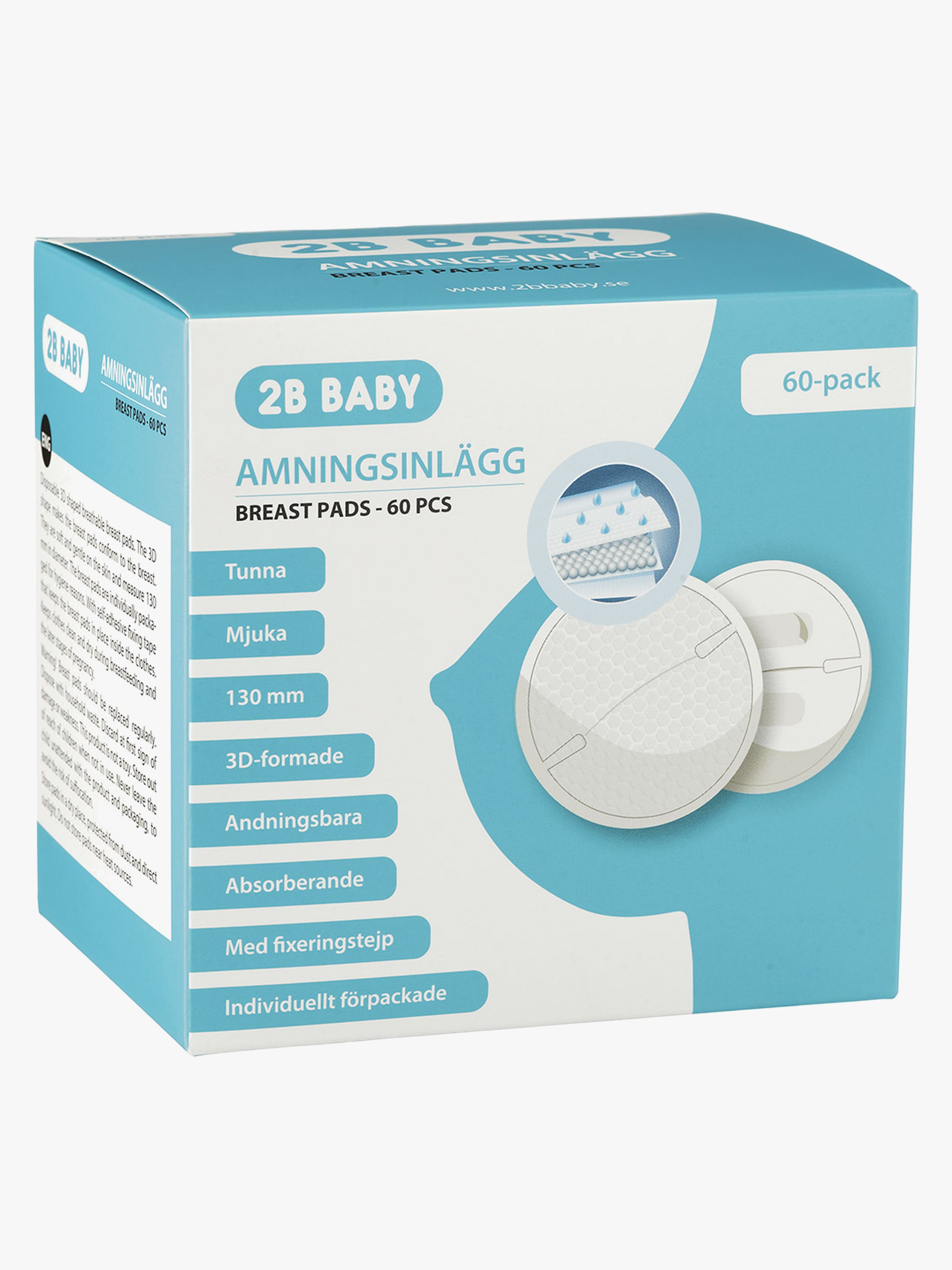 2B Baby Amningsinlägg 60-Pack