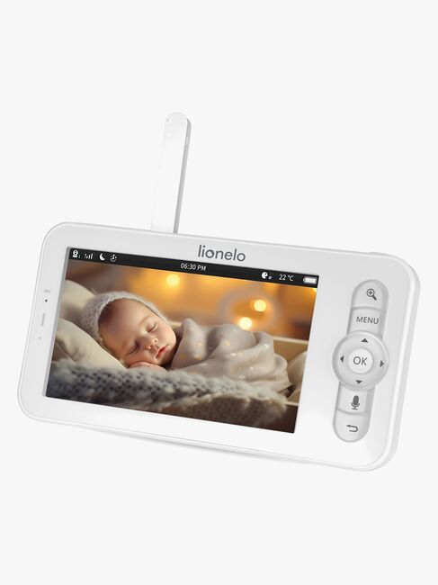 Lionelo Babyline 9.2 AI Babyvakt, Vit