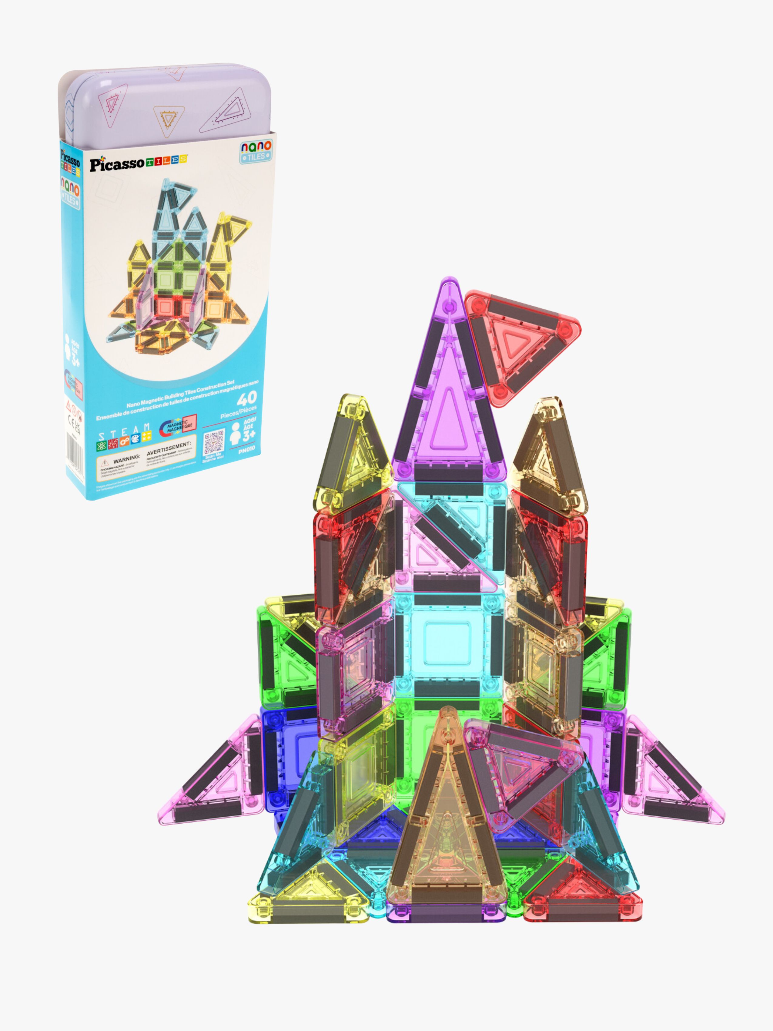 Picasso Nano Tiles Magnetisk Byggsats 40 Delar