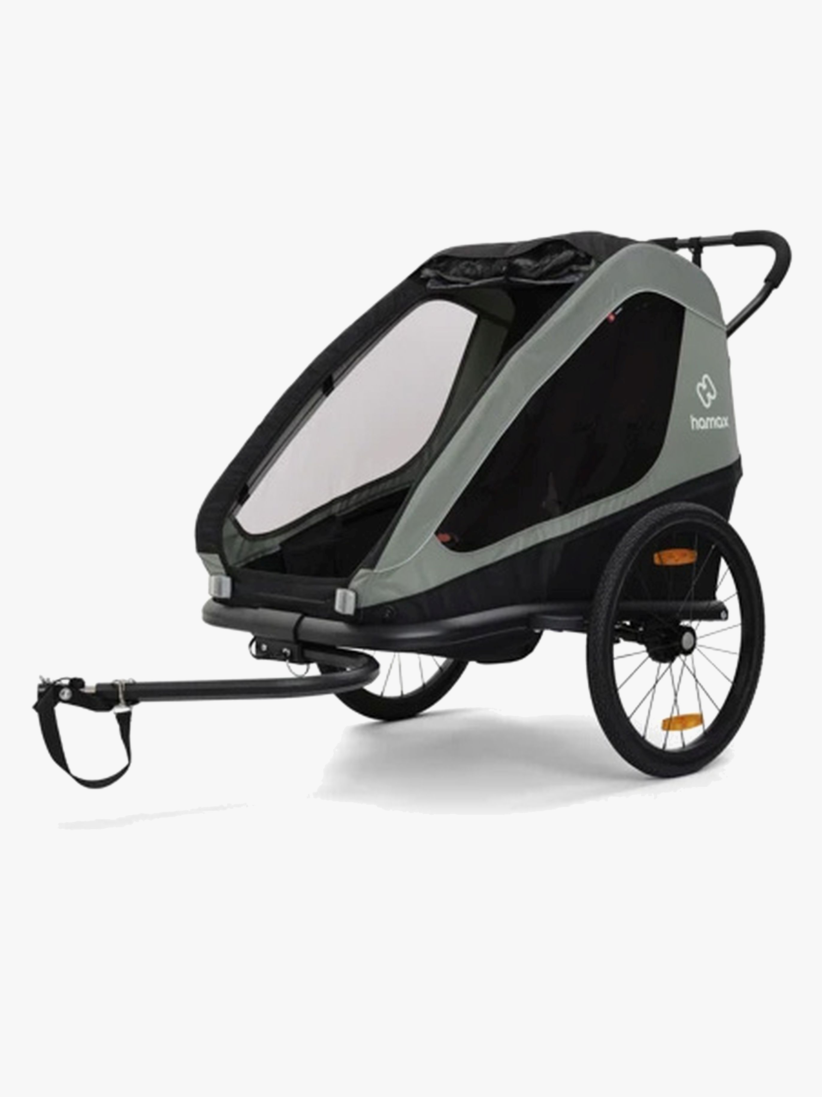 Hamax Traveller Cykelvagn, Khaki Green/Black - Bäst i test