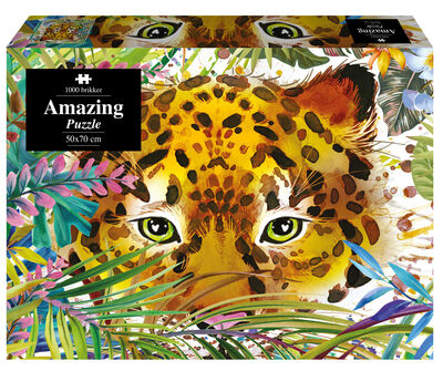 Amazing Leopard Akvarel Pussel, 1000 Bitar
