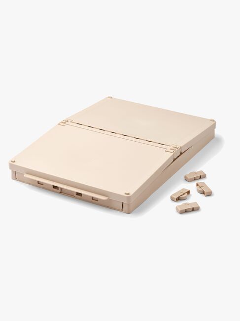 LIEWOOD Weston Förvaringslåda med Lock & Hjul, Sandy