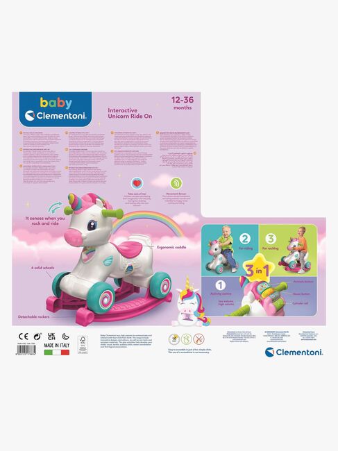 Clementoni Baby Gunghäst 3-i-1 Enhörning