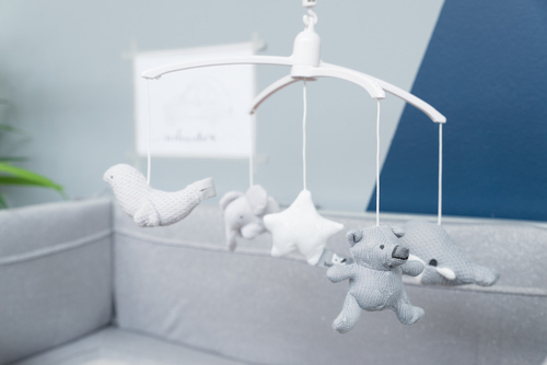Baby's Only Sängmobil, Grey/White