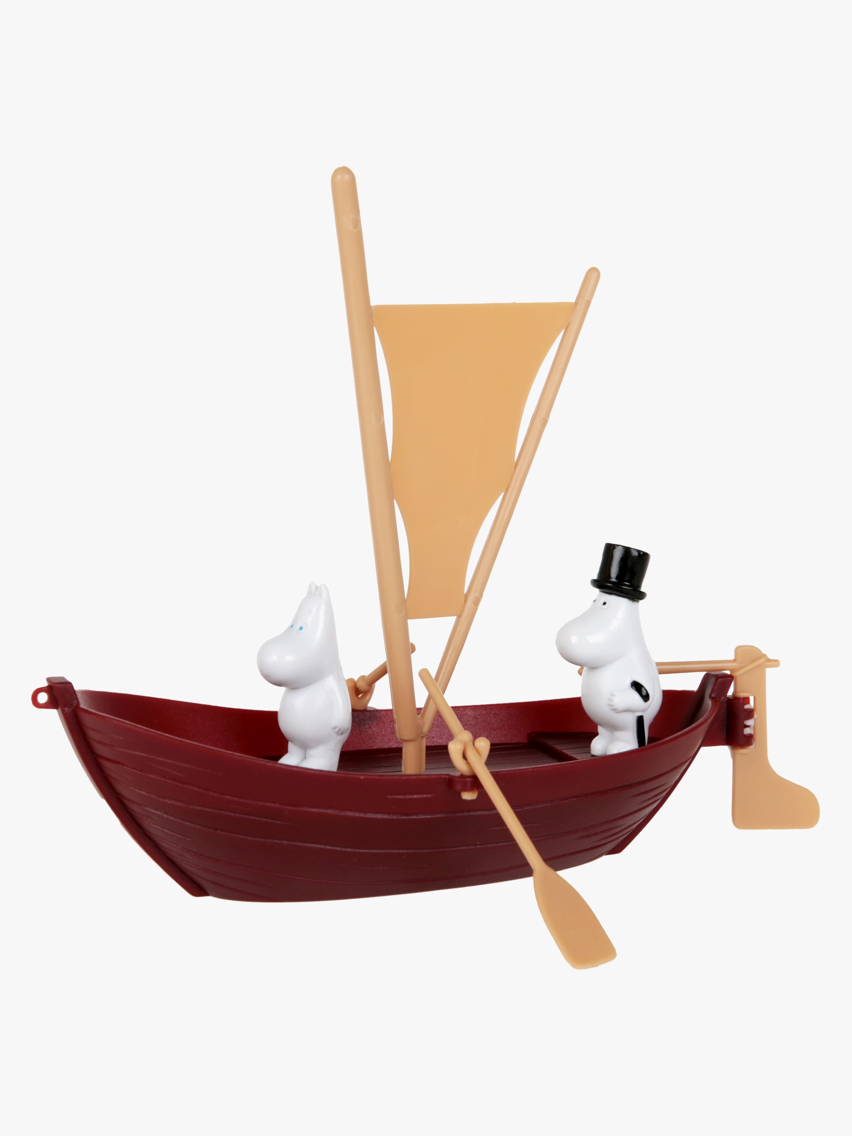 Mumin Muminpappans Segelbåt Med 2 Figurer