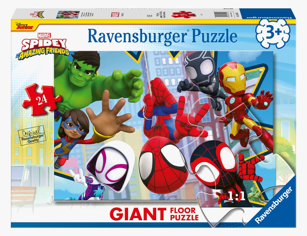 Ravensburger Gioco Da Tavolo Marvel Spidey And Friends - Corsa In 3D, 2-4 Giocatori, Edizione Italiana, 6+ Anni, Formato Viaggio