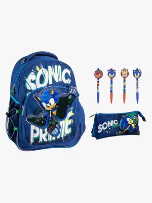 Sonic Prime Ryggsäck, Pennfodral & Pennor, Mörkblå