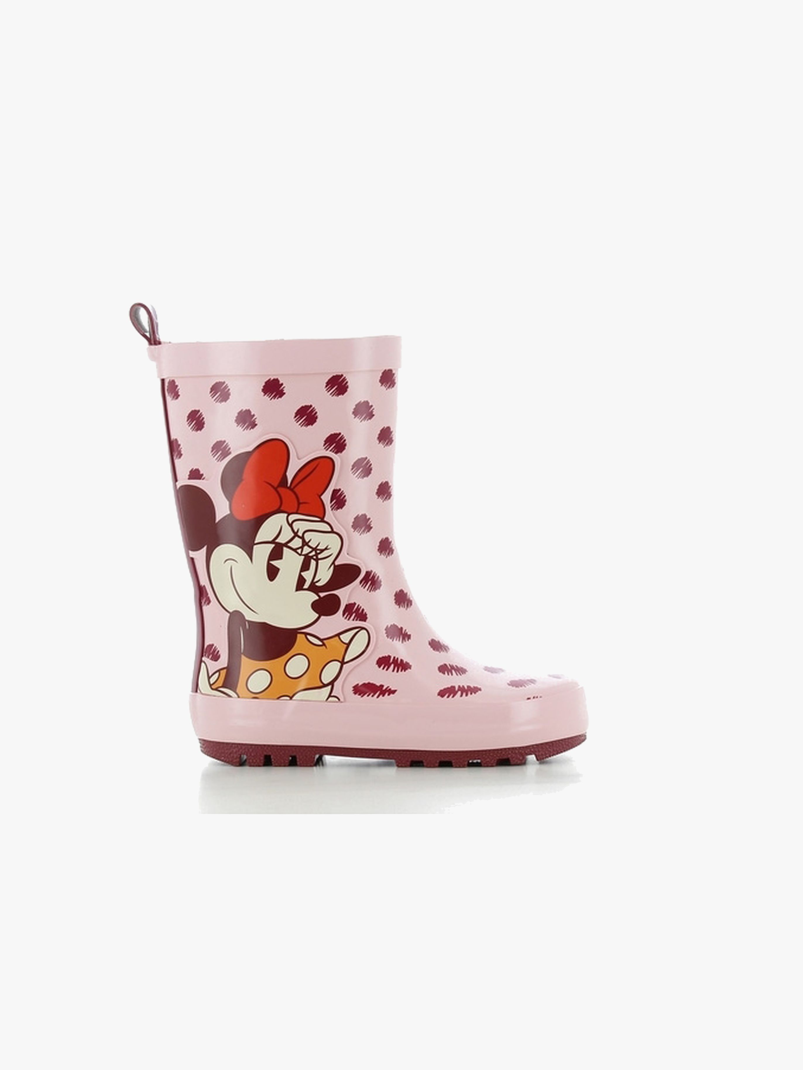 Disney Mimmi Pigg Gummistövlar, Pink/Burgundy, 29