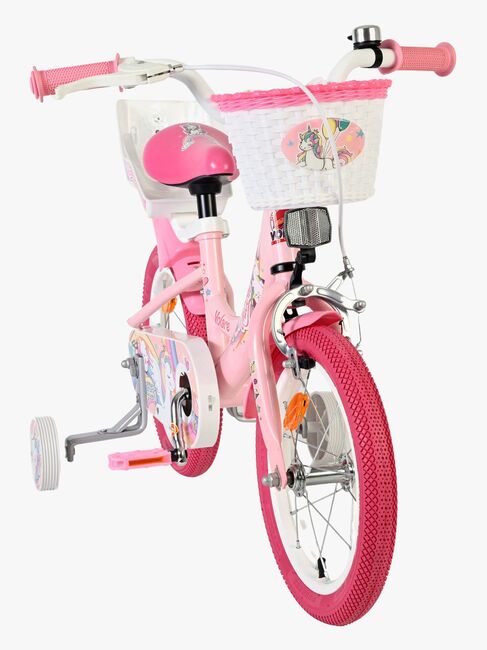Volare Unicorn Cykel 14 Tum, Rosa