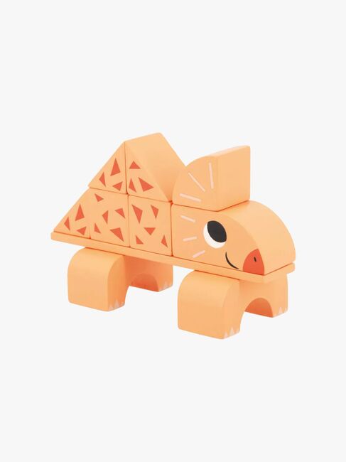 Janod Cubikosaurus Dinosaurier Att Bygga