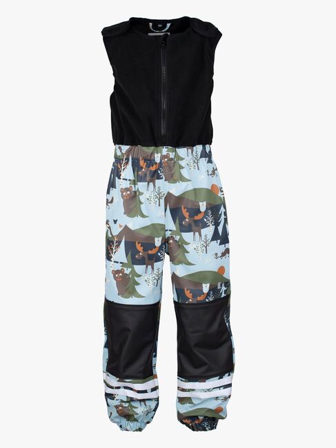 Lindberg Lekhyttan Fodrat Regnställ, Light Blue/Brown