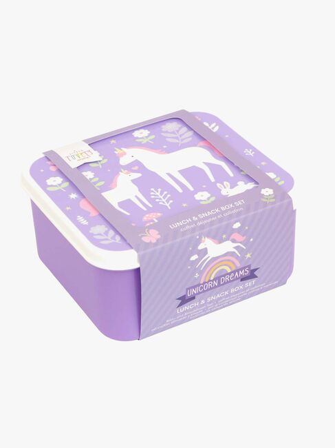 A Little Lovely Company Lunchboxset, Unicorn dreams