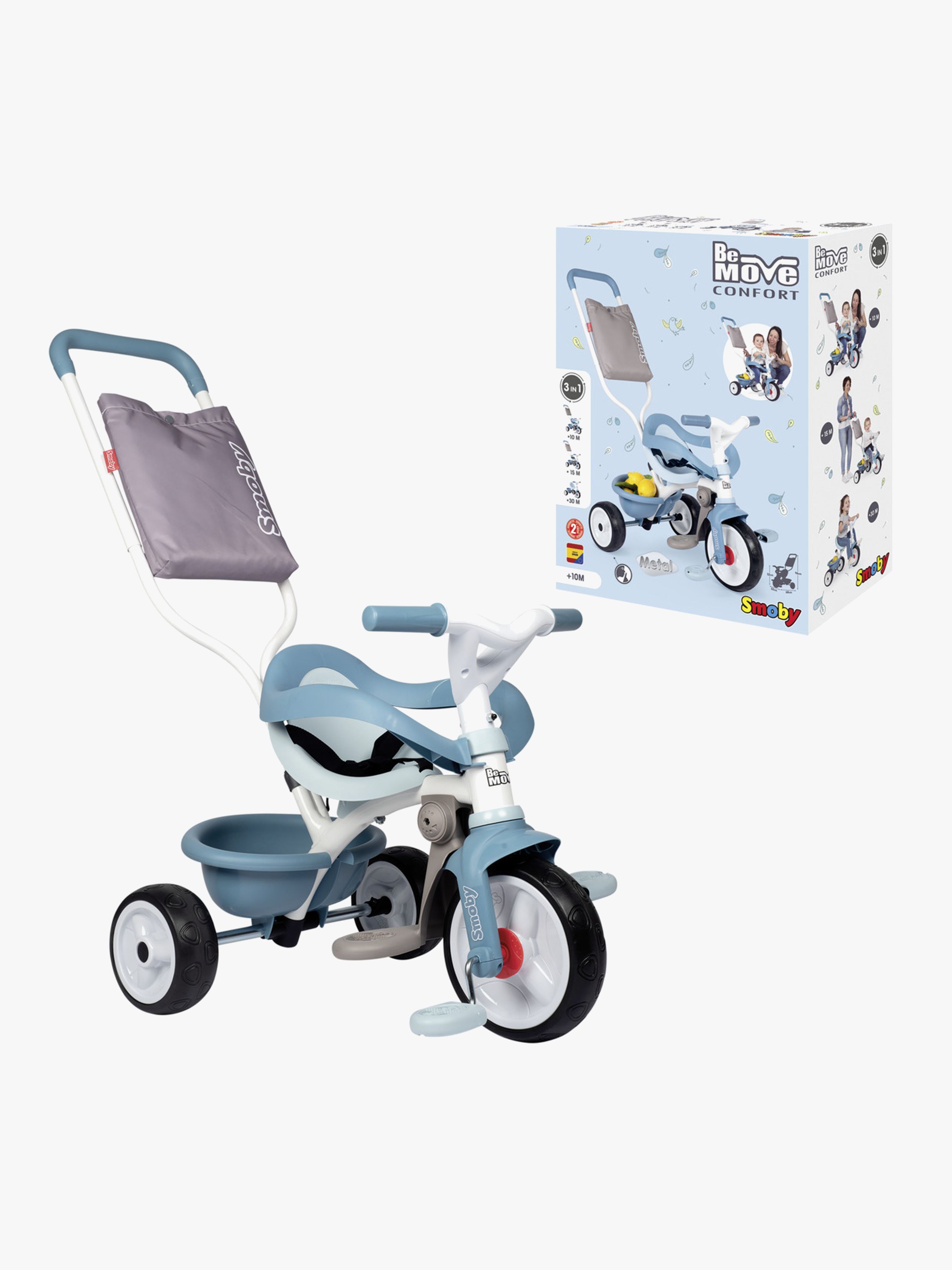 Smoby Be Move Trehjuling Comfort Blå
