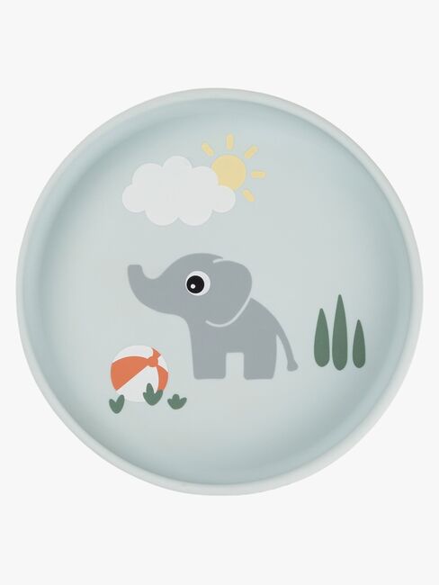 Done By Deer Playground Tallrik Stick & Stay, Blue