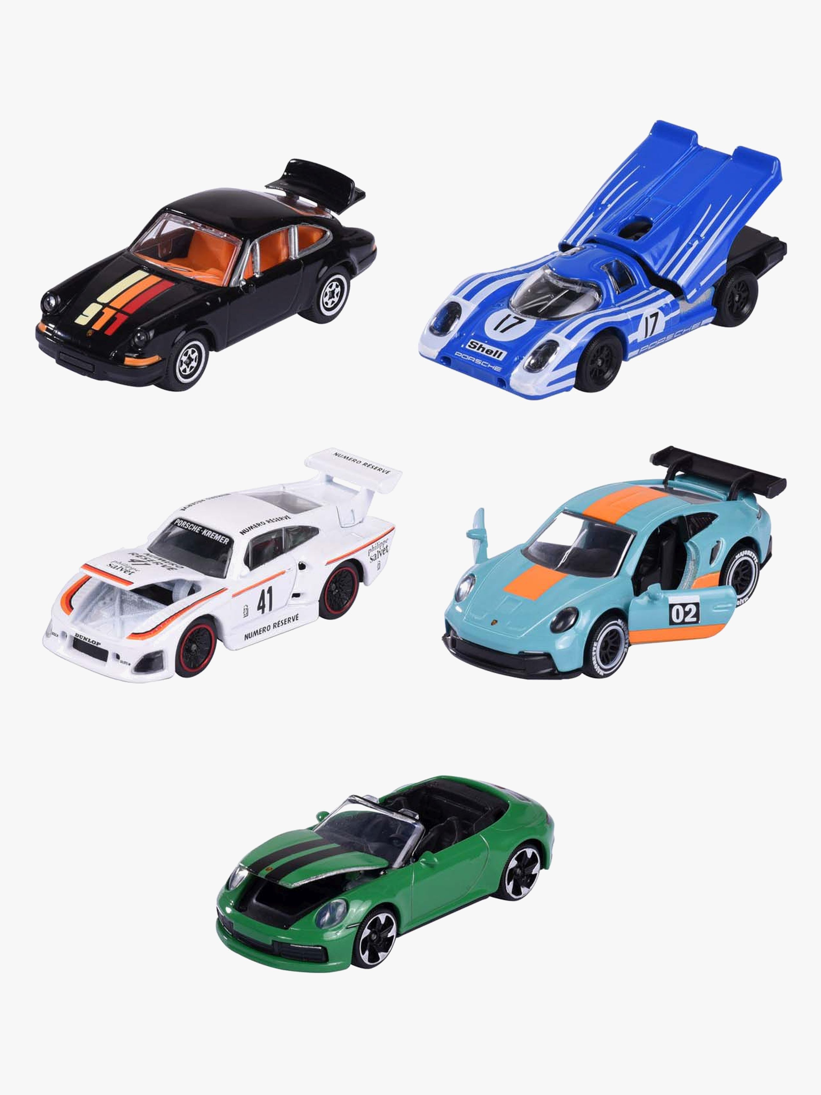 Majorette Porsche Bilar 5-Pack