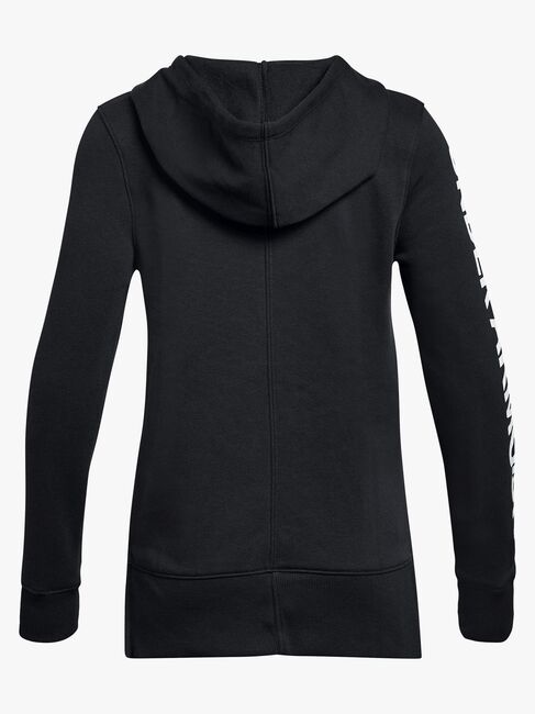 Under Armour Rival Full Zip Huvtröja, Black
