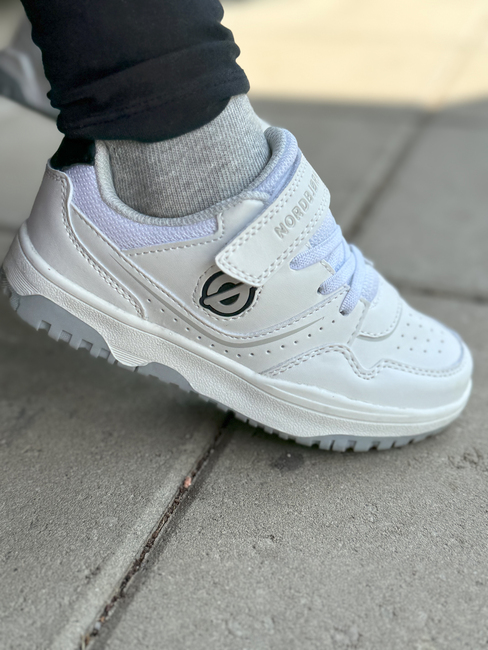 Nordbjørn Skooby Sneakers, Vit/Grå