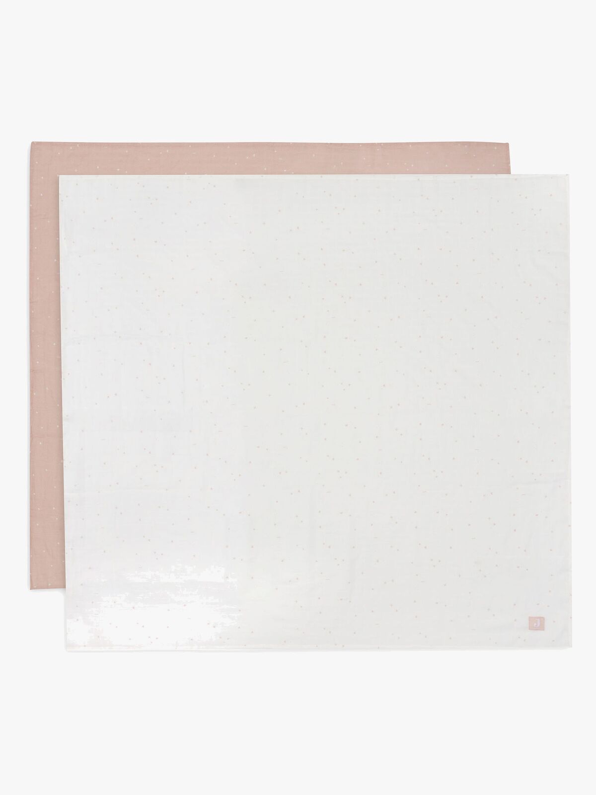 Jollein Muslinfiltar Twinkling 2-Pack, Off white/Wild Rose