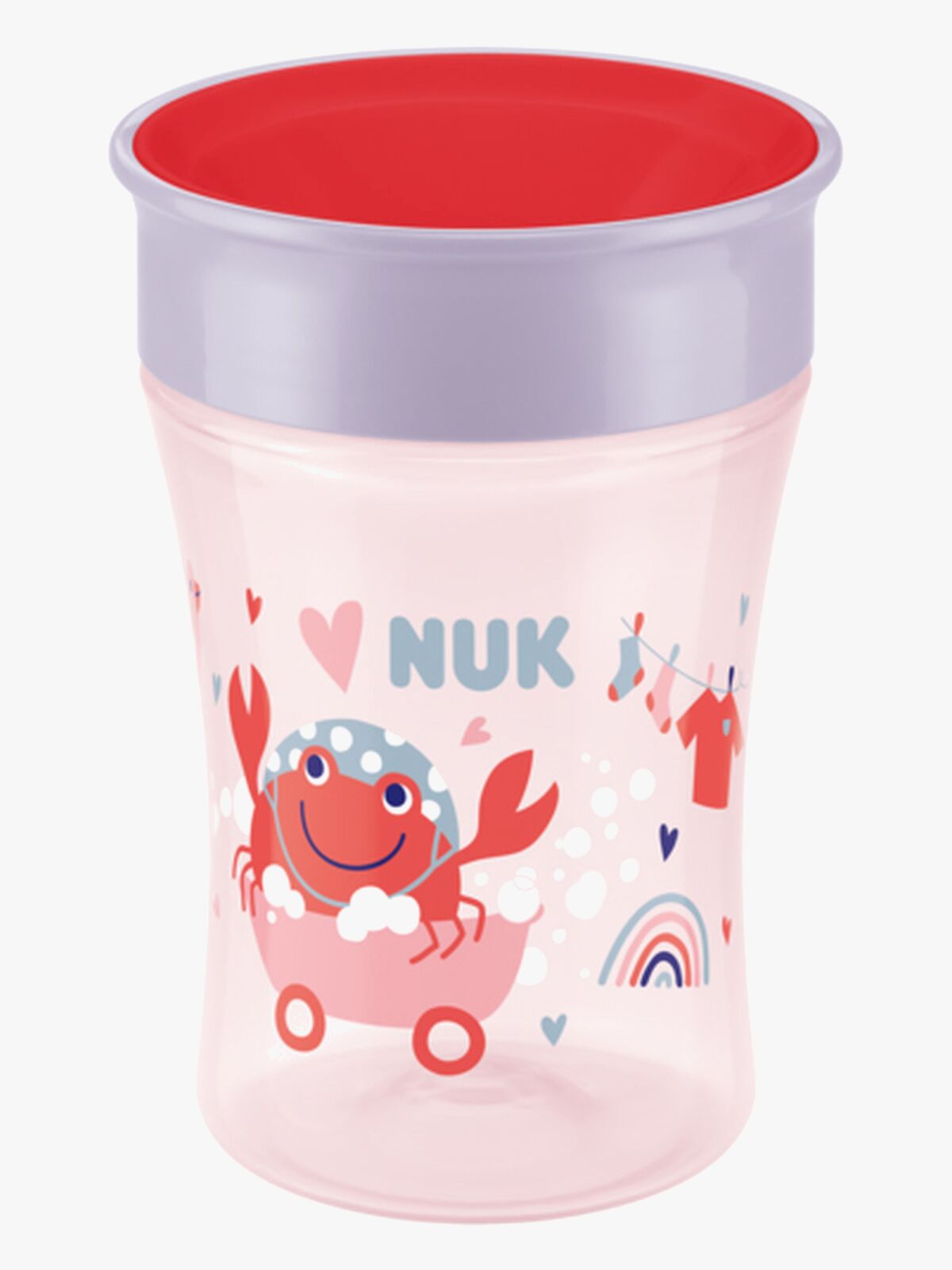 NUK Evolution Magic Mugg 230 ml, Röd