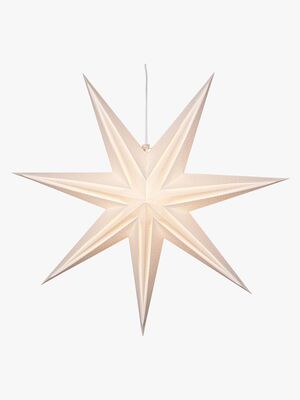 Star Trading Papirstjerne Holly 75 cm, Hvit