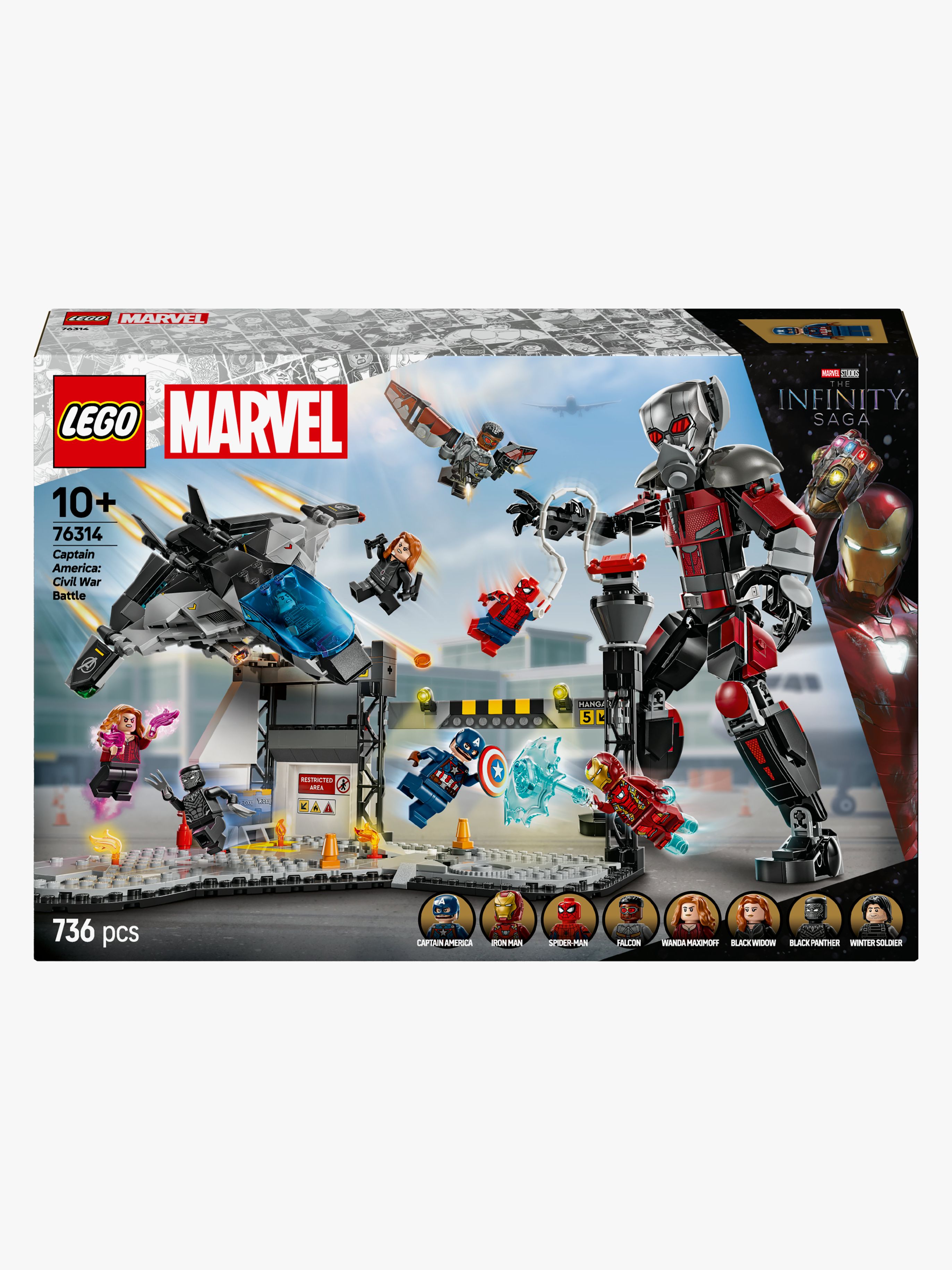 LEGO Super Heroes 76314 Captain America: Civil War actionstrid