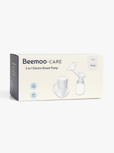 Beemoo CARE 2-i-1 Elektrisk Bröstpump, Beige