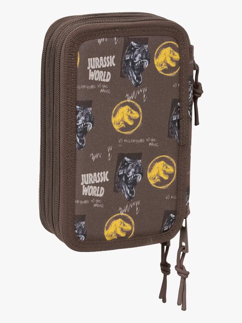 Jurassic World  Fyllt Trippelpennfodral 37 Delar, Brun