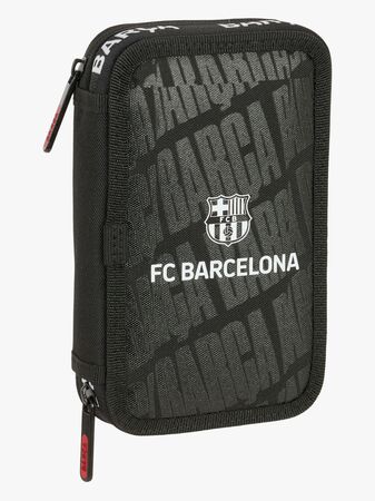 F.C.Barcelona  Fyllt Dubbelpennfodral 29 Delar, Svart