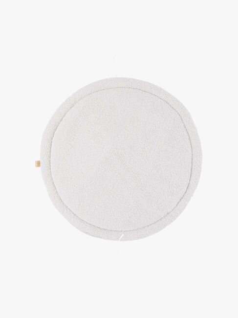 MeowBaby Bearly Babynest med Flätat Skydd & Lekmatta, Offwhite