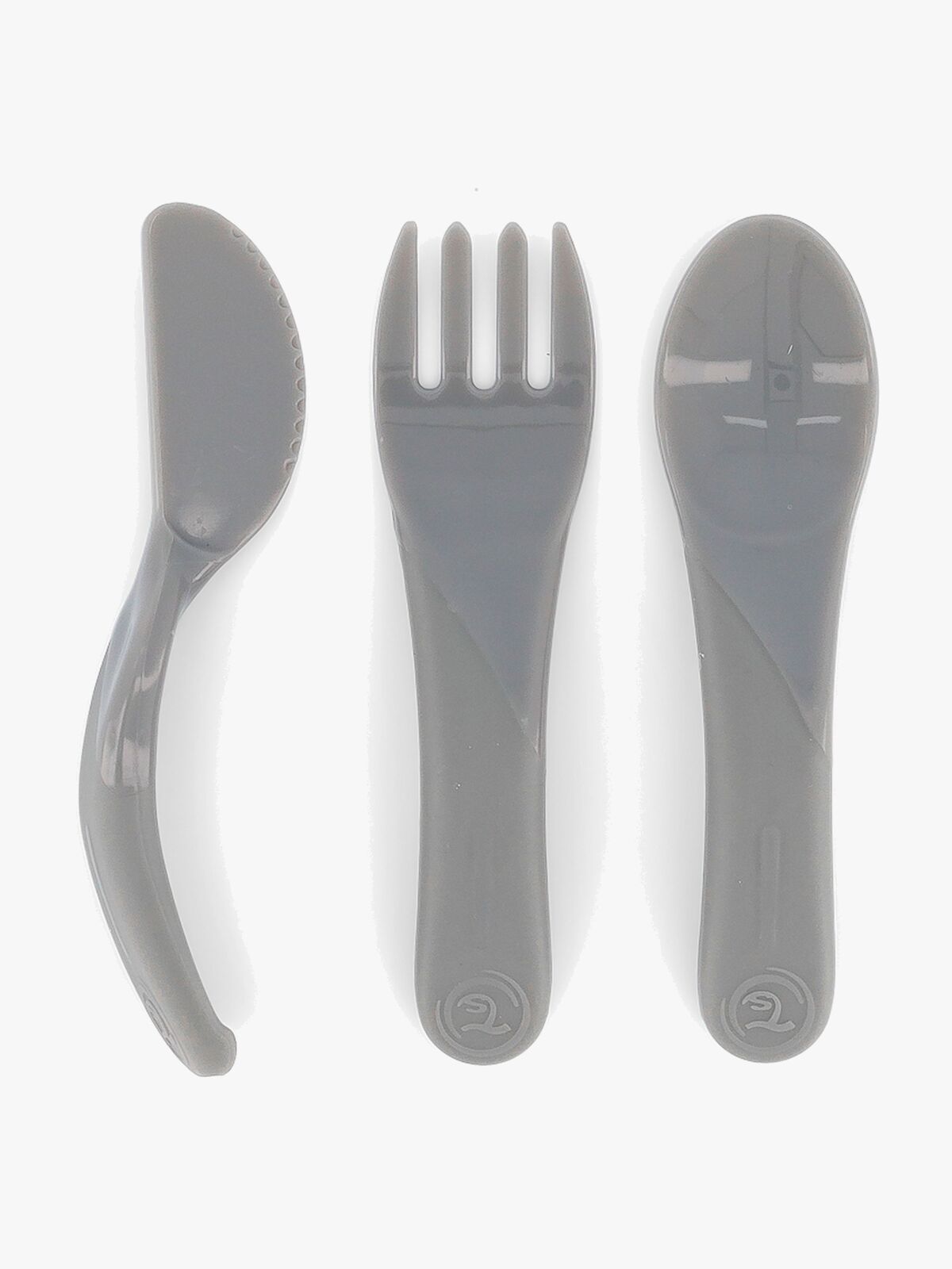 Twistshake Äta Själv Bestick, Grå