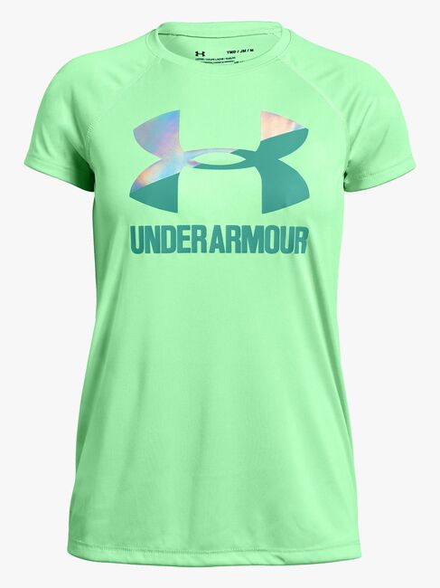 Under Armour Big Logo Tee Solid SS Träningströja, Green Typhoon