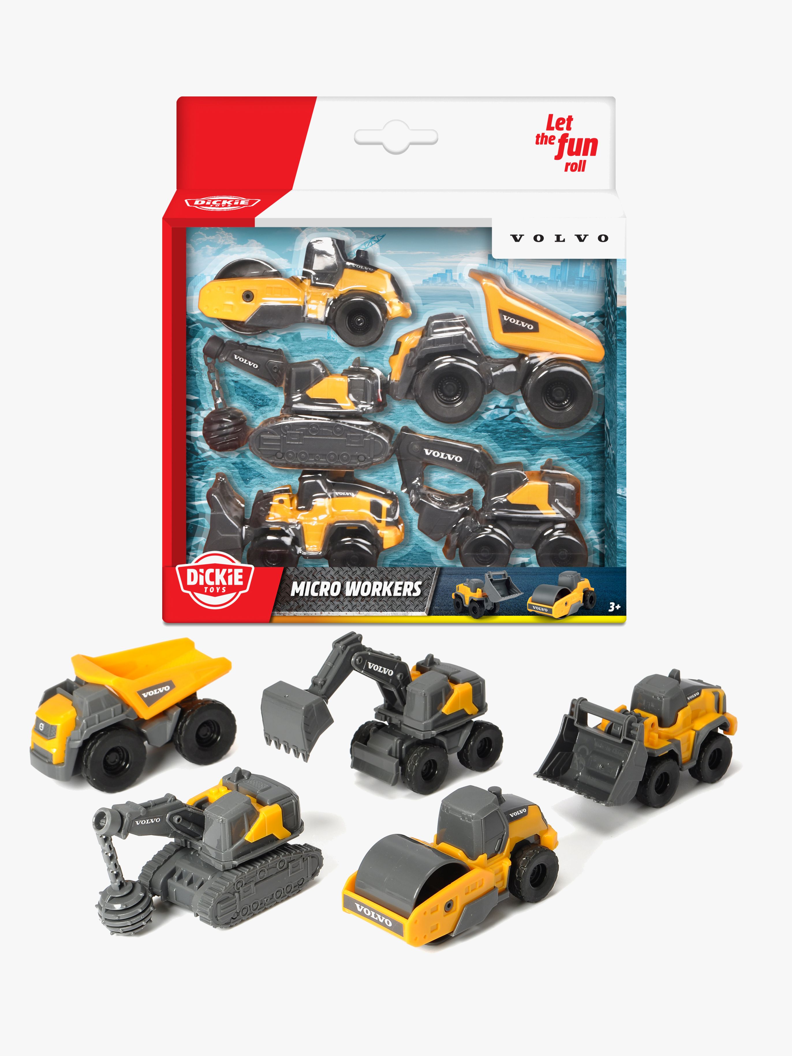 Dickie Toys Volvo Set Anläggningsfordon 5-Pack