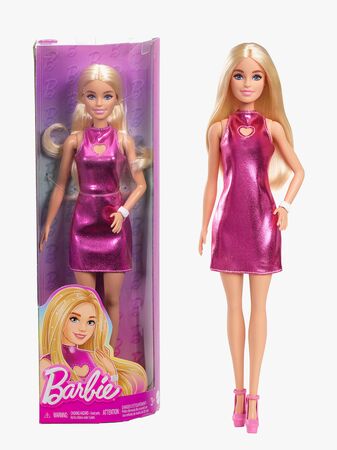 Barbie Fashionista Docka med Blont Hår & Rosa Klänning