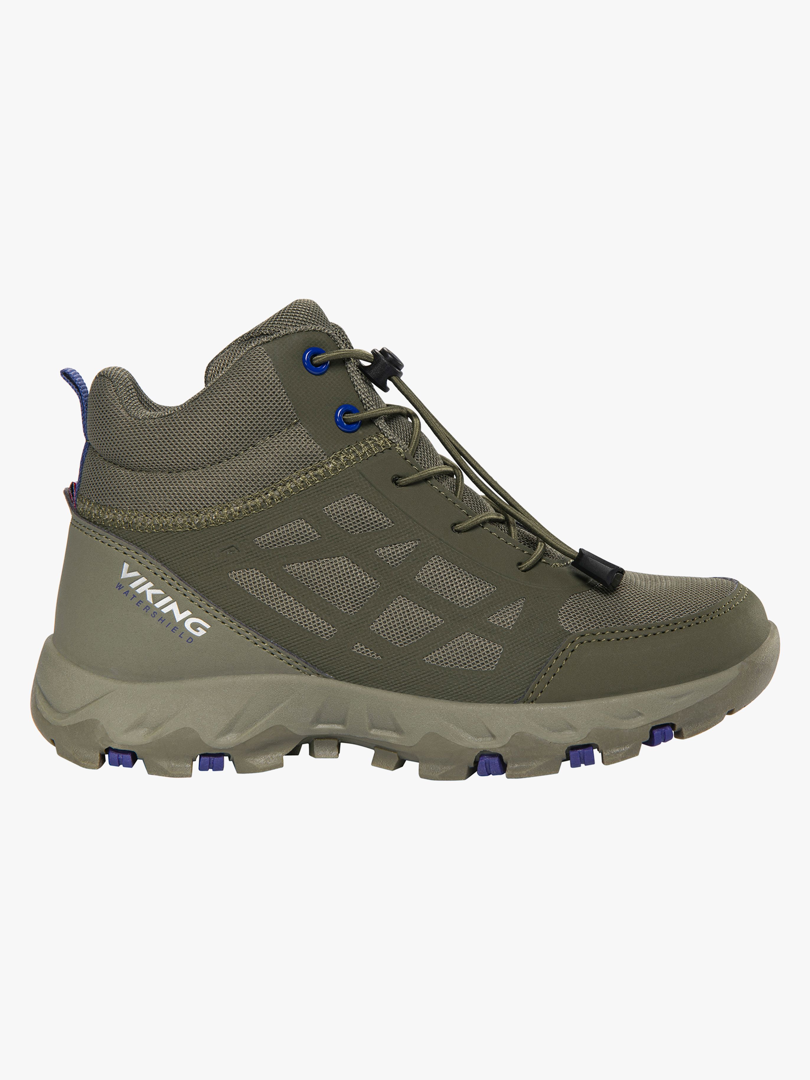 Viking Track Mid SL WP Sneakers, Olive, 36