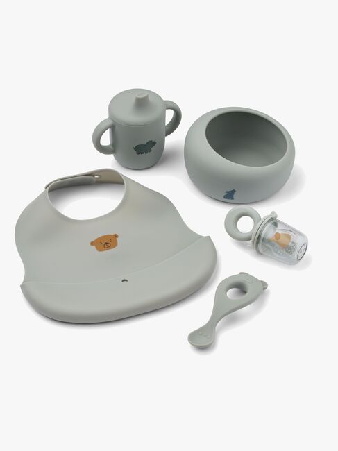 LIEWOOD Mileah Baby Matset 5 Delar, Dove blue