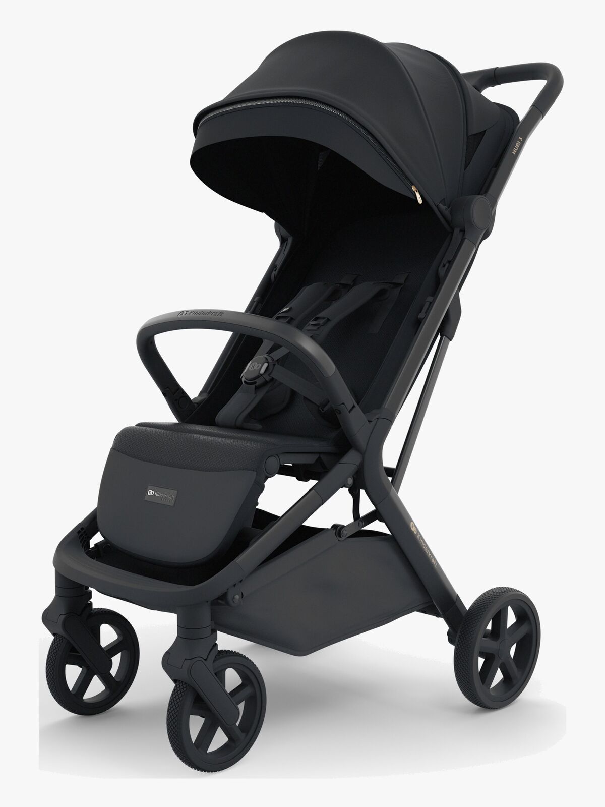 Kinderkraft NUBI 3 Sittvagn, Midnight Black