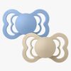 BIBS Supreme Napp 2-Pack Silikon Stl 2 Symmetrisk, Vanilla/Sky Blue