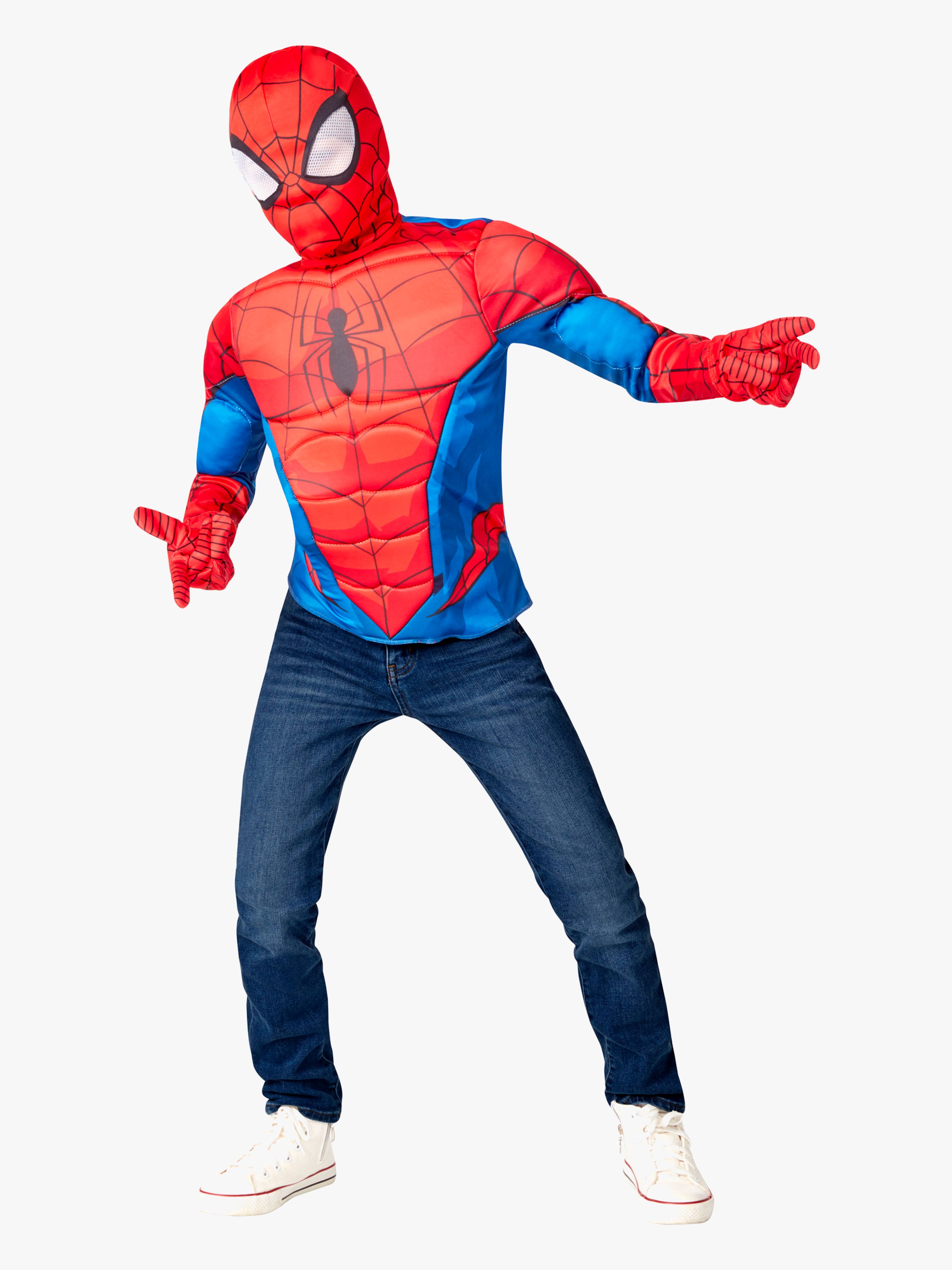Marvel Spider-Man Utklädnad Överdel med Mask