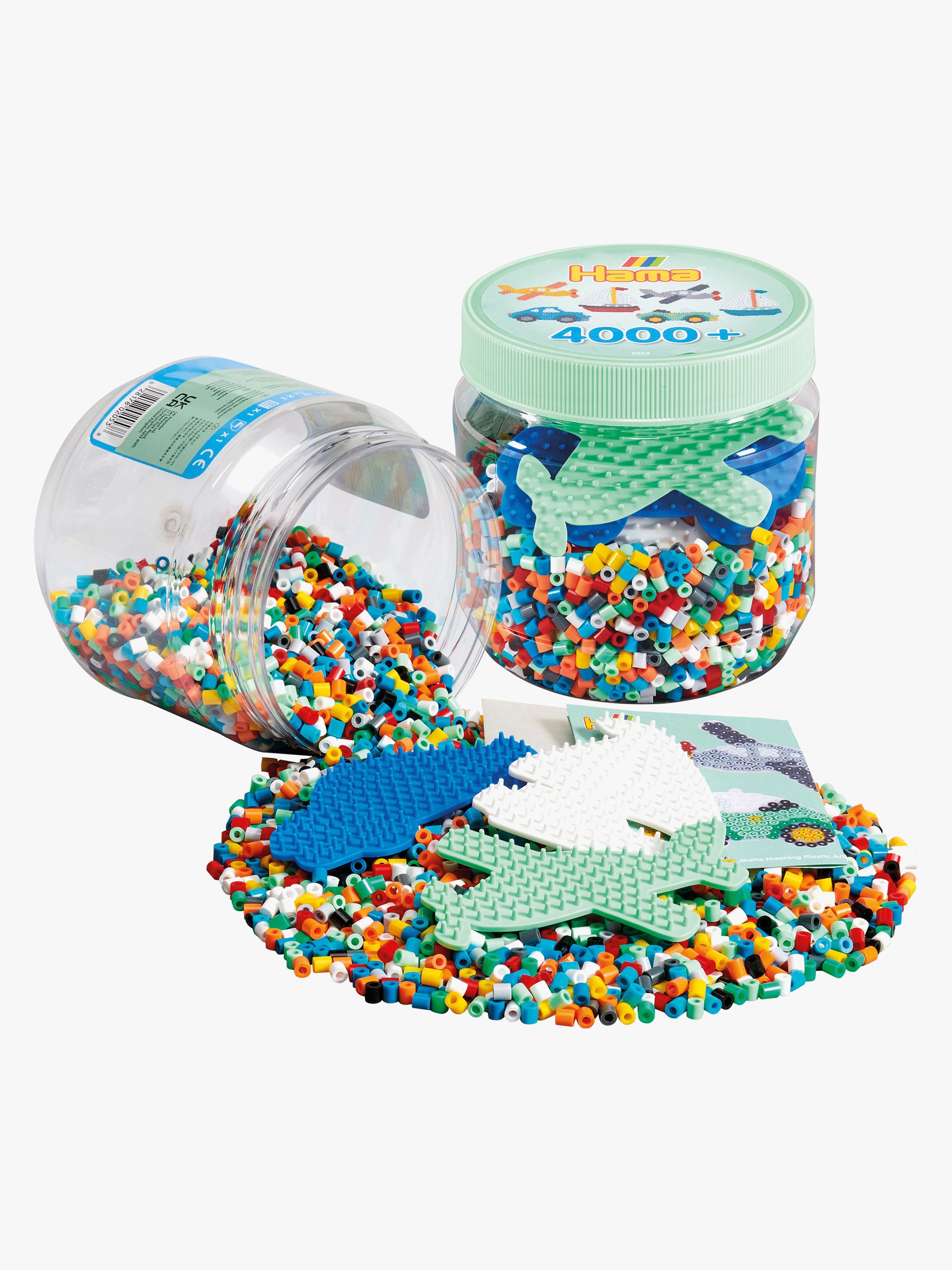 Hama Midi Beads Pärlor med Pärlplattor 4000 st