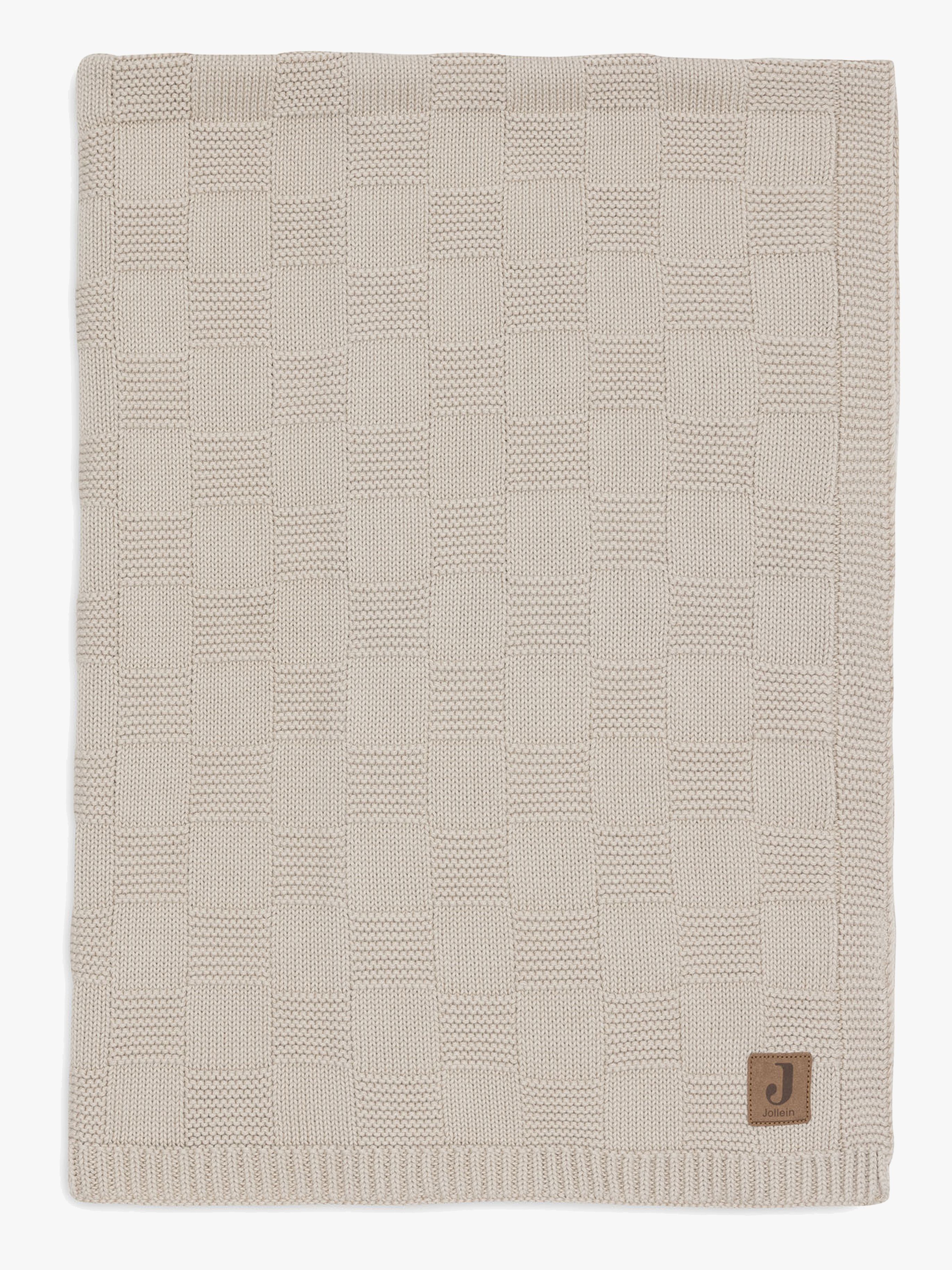 Jollein Filt 75x100 cm Box Knit, Warm Sand