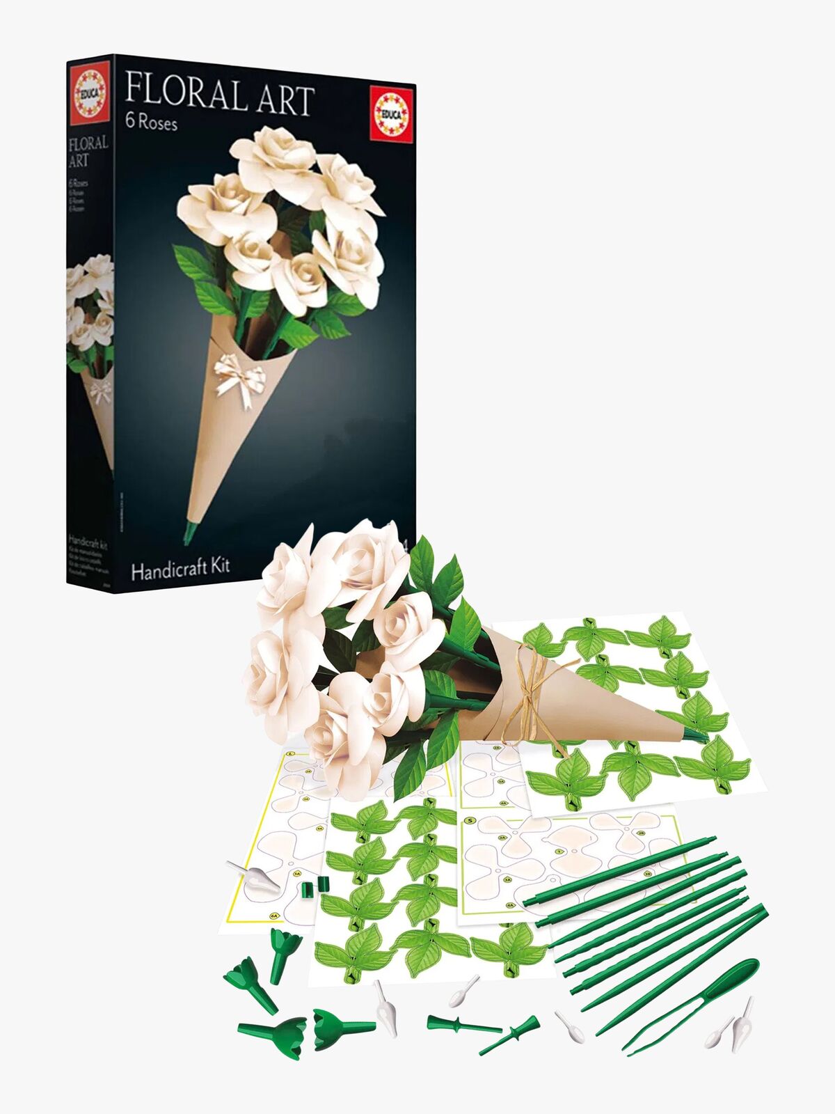 Educa Pysselset Rosor, Vit